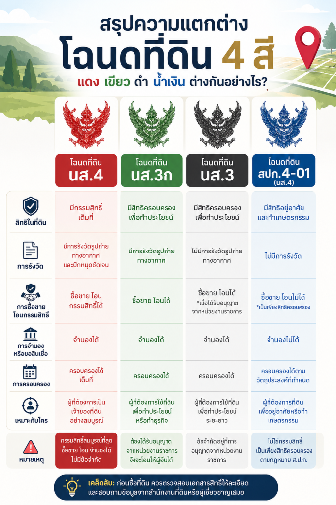 ความแตกต่างของโฉนดครุฑแต่ละสี.png